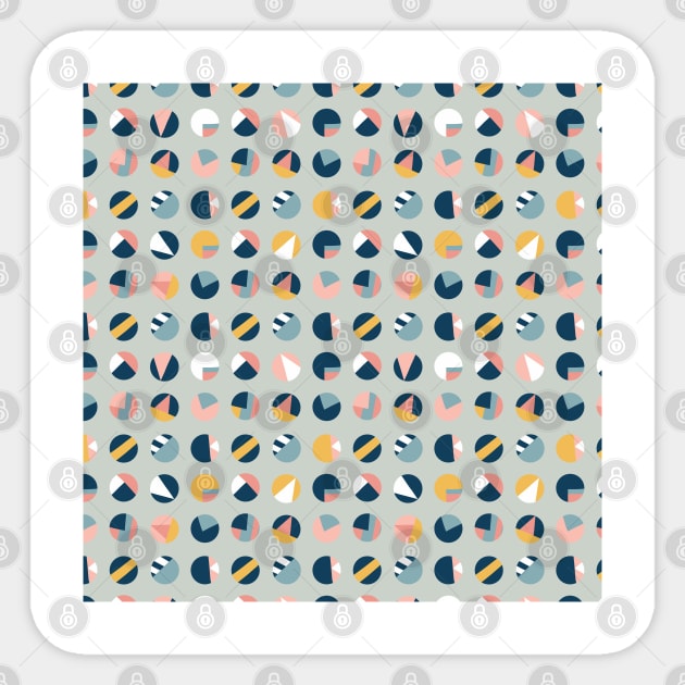 Circle Collage Blue Sticker by Sandra Hutter Designs